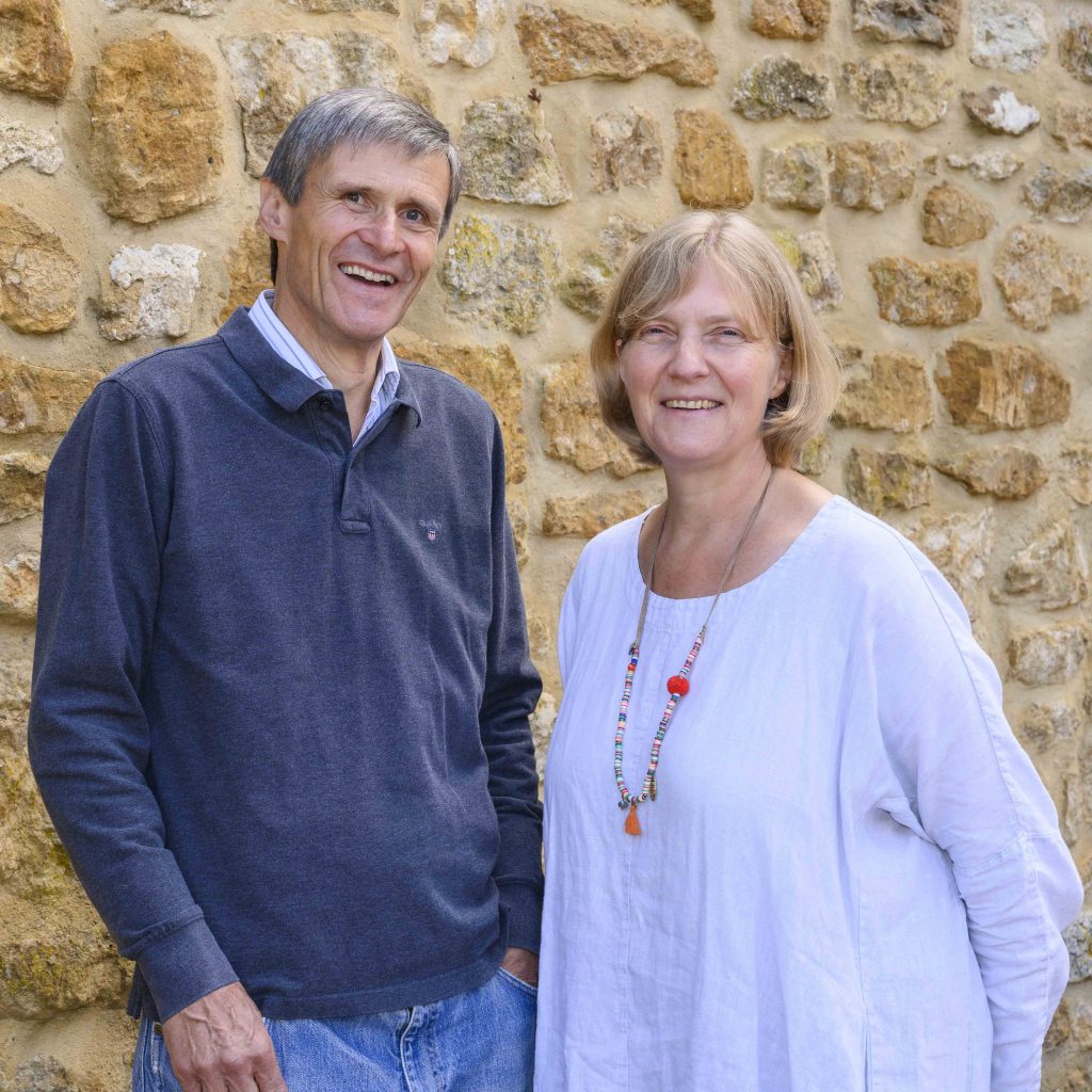 Photograph of Ian and Rebecca, owners of Furleigh Estate