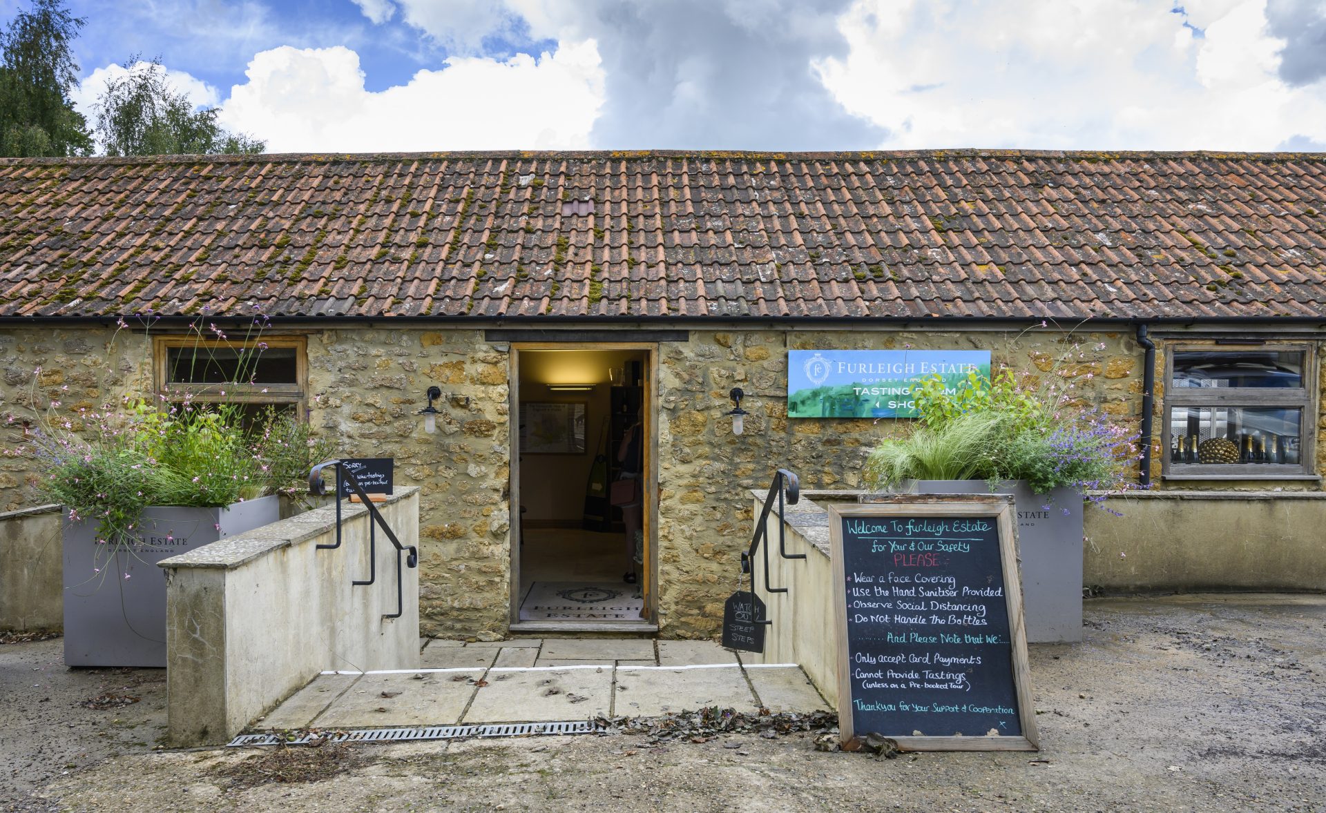 The Tasting Room and Cellar Door shop at Furleigh Estate